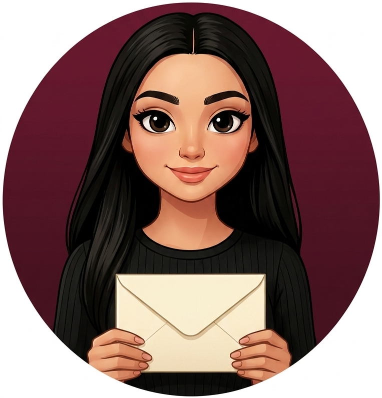 Custom illustrated invite character